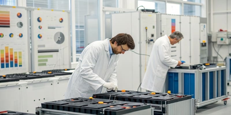 A chart comparing NMC 811, 622, and 532 battery chemistries