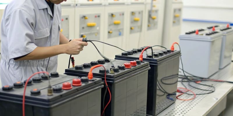 A diagram showing the relationship between battery charge level and Depth of Discharge