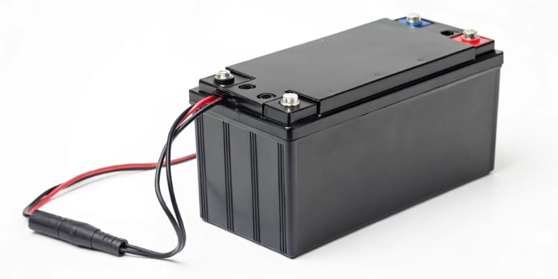 Close-up of battery cells designed for high temperatures