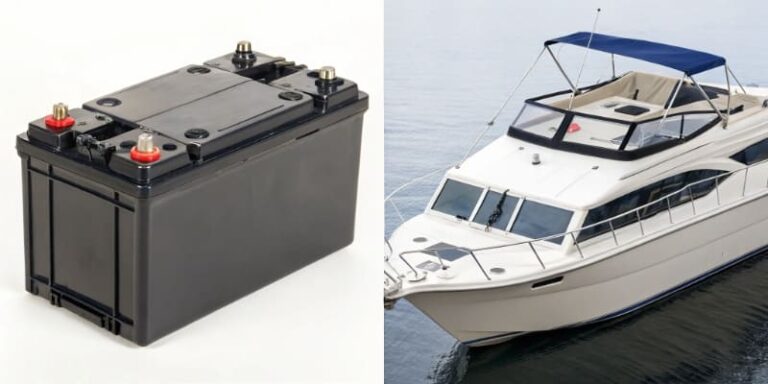 Marine battery and yacht, reliable power system