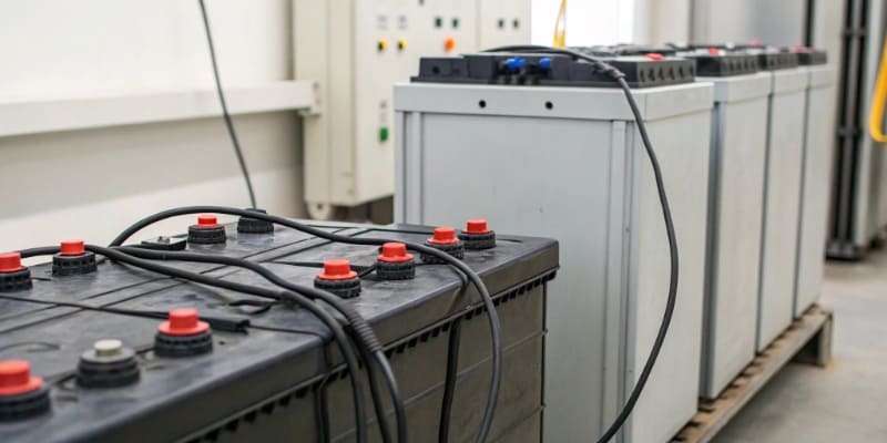 An infographic comparing the 10-year value of an LFP battery versus an NMC battery