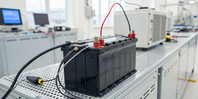 A diagram showing the three main factors affecting battery life: DoD, Temperature, and C-rate