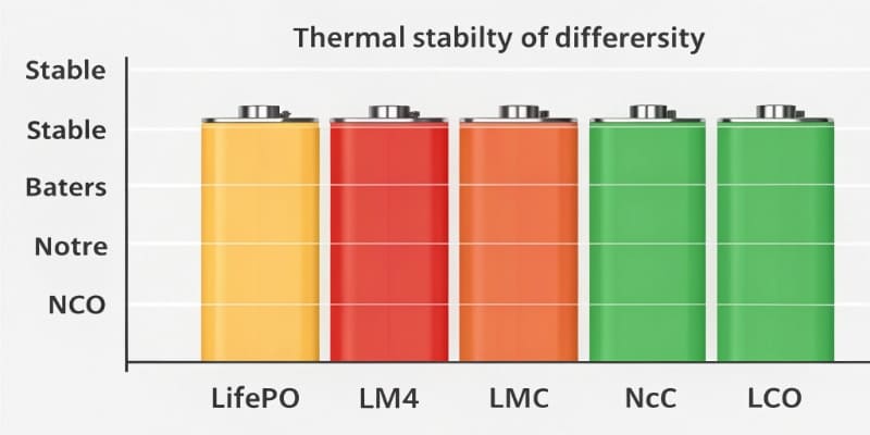 Thermal stability of battery types
