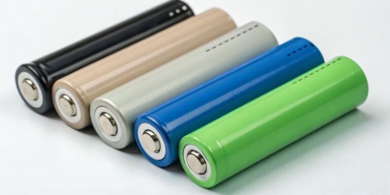 Multicolor cylindrical lithium battery cells