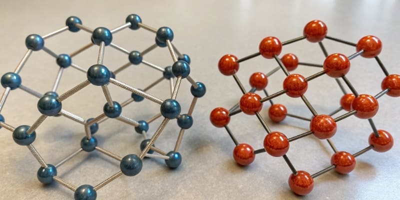 Difference between LFP and NMC batteries A diagram showing the chemical structure of LFP vs NMC cells
