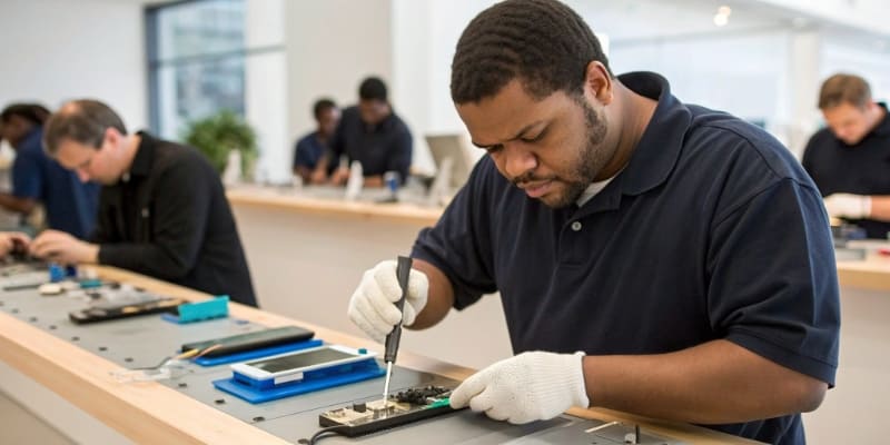 A checklist next to a picture of an electric car