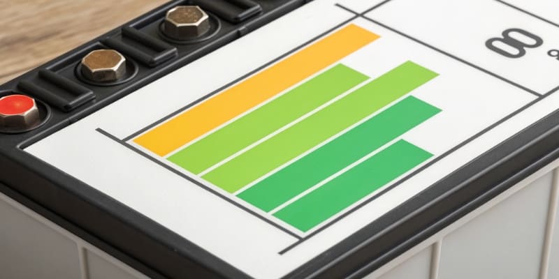 The 80-20 Rule for Lithium Batteries A chart showing battery charge level and the 20-80 sweet spot