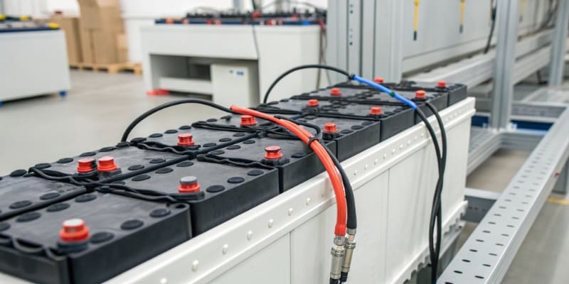 A diagram showing a BMS connected to battery cells