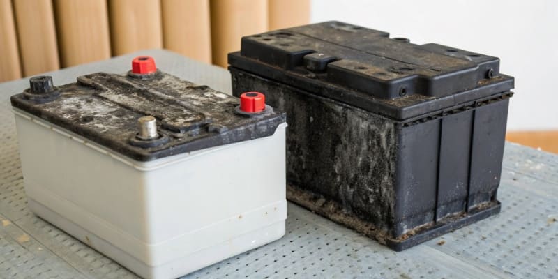 A battery charge indicator showing the charge between 20 and 80 percent