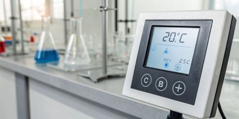 Lithium Battery Cold Cutoff Temperature A digital display showing a low battery warning and a cold temperature reading