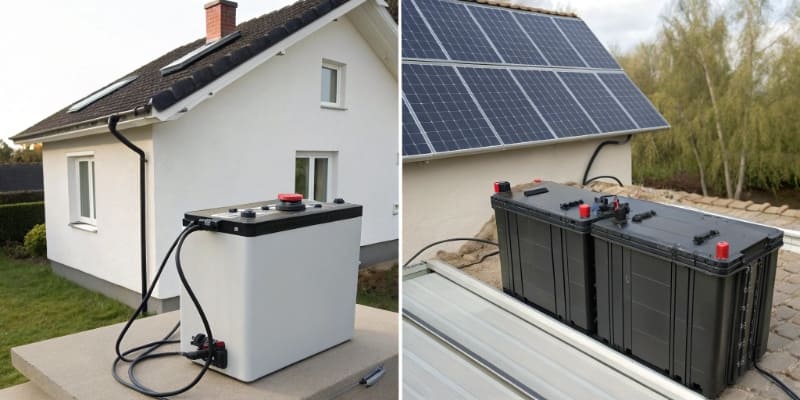 A simple bar chart comparing the typical cycle life range of LFP (2000-5000+) and NMC (1000-2000)