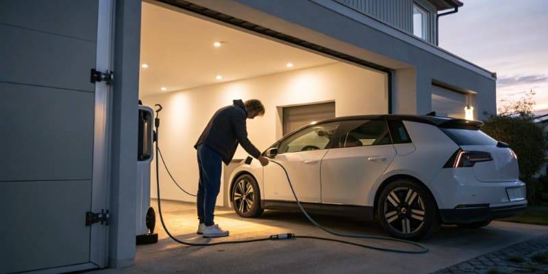 Home EV charging electric vehicle