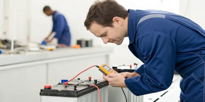 A calendar showing the lifespan of a battery based on usage frequency