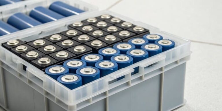 Lithium cells packed in storage case