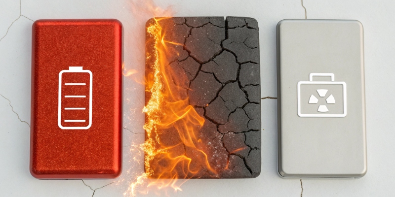 Battery risk fire and damage