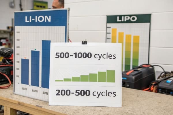 Battery cycle life comparison