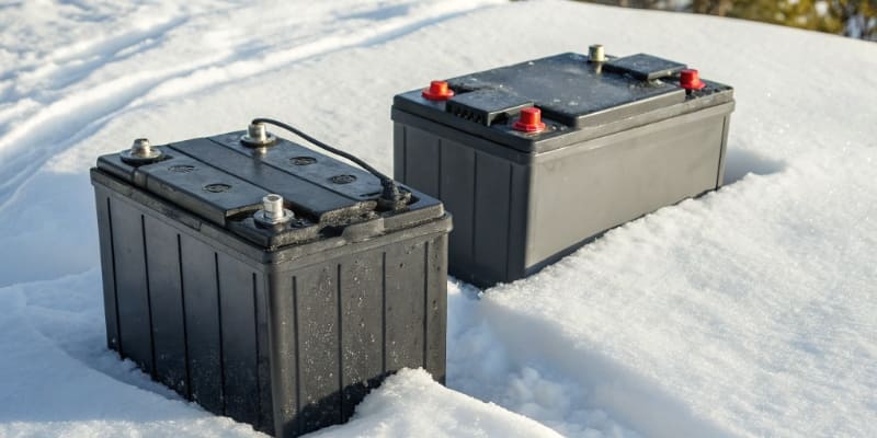 LFP Battery with Heating System An LFP battery pack with an integrated heating film visible