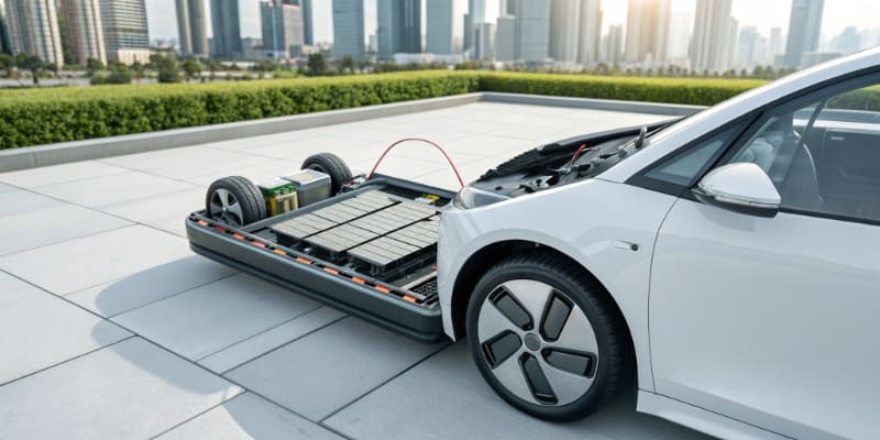 An image of a futuristic product powered by an LFP battery pack