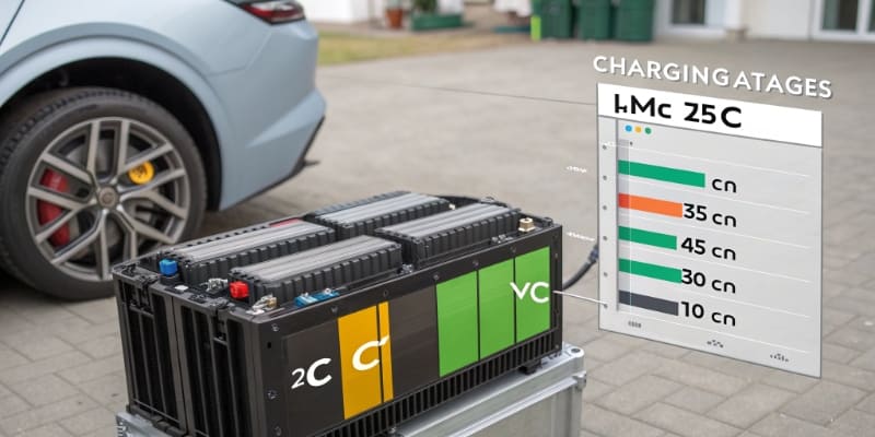 NMC batteries typically support a higher charge rate, or C-rate, than LFP batteries. This means they can often be charged faster. For example, many NMC batteries can handle a 1C to 2C rate, while LFP has traditionally been closer to 0.5C to 1C.