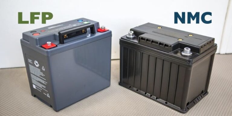 LFP vs NMC battery physical appearance comparison