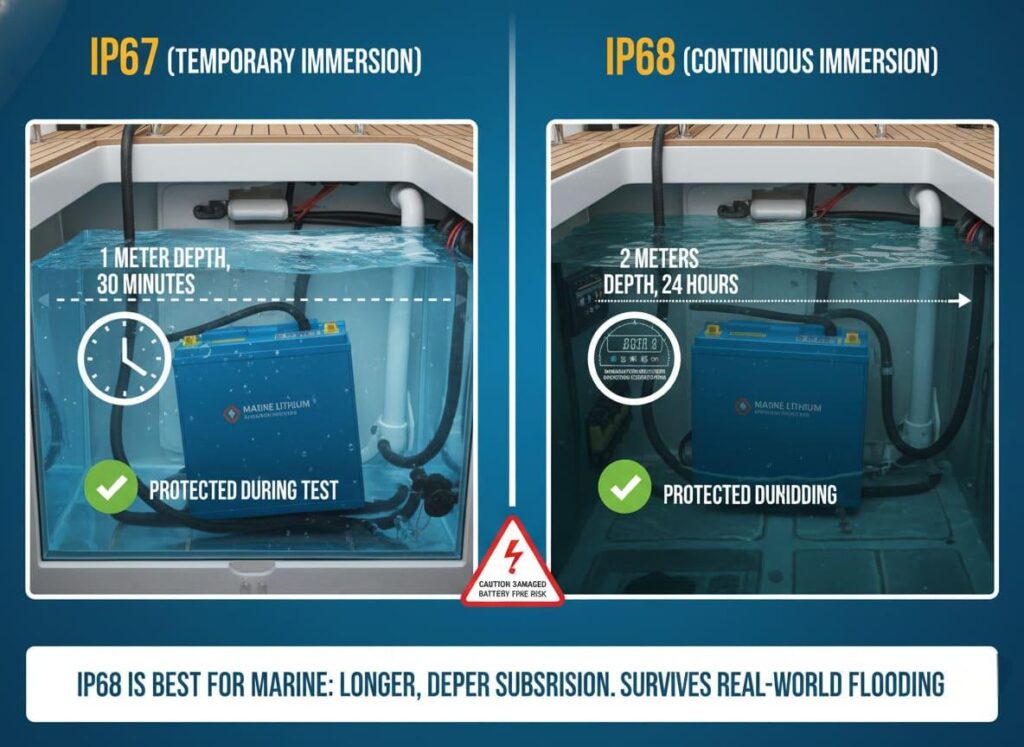 IP67 IP68 marine immersion test