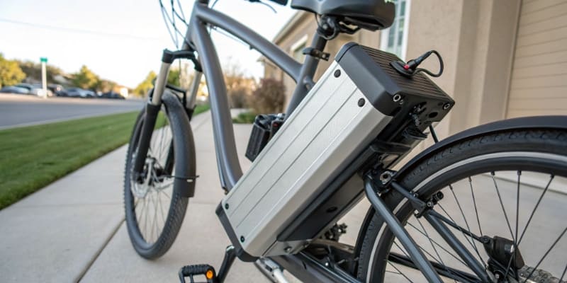 A high-capacity lithium battery pack for an electric bike