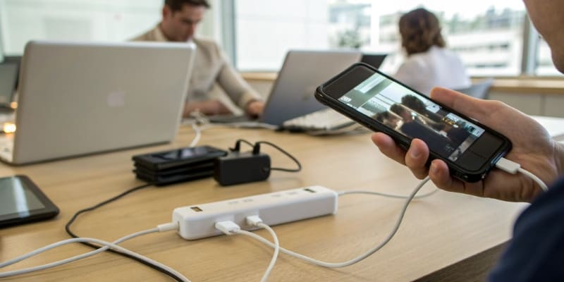 Battery Capacity Fade Over Time A line graph showing battery capacity declining over hundreds of charge cycles