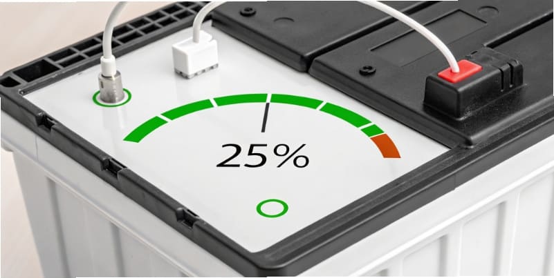 A graphic showing battery health declining when constantly held at 100% charge
