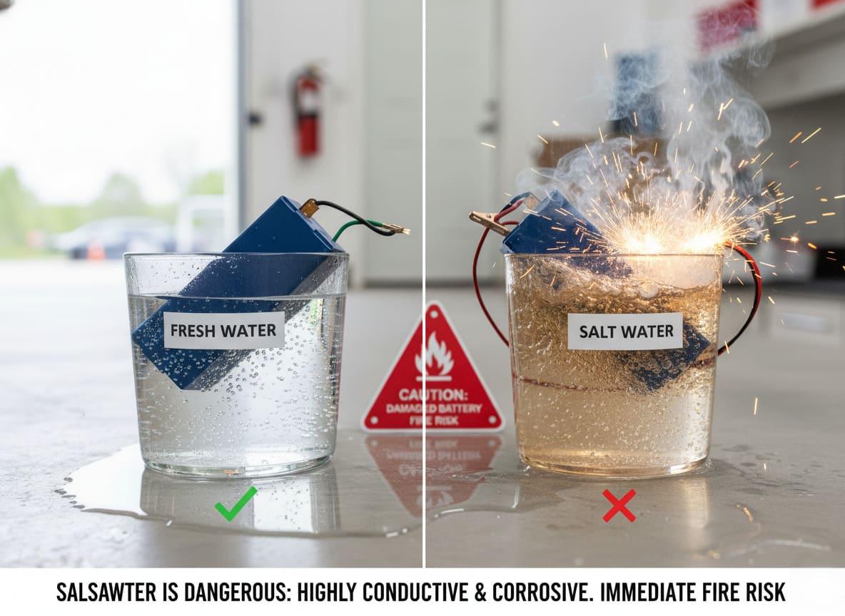 Fresh water vs salt water danger