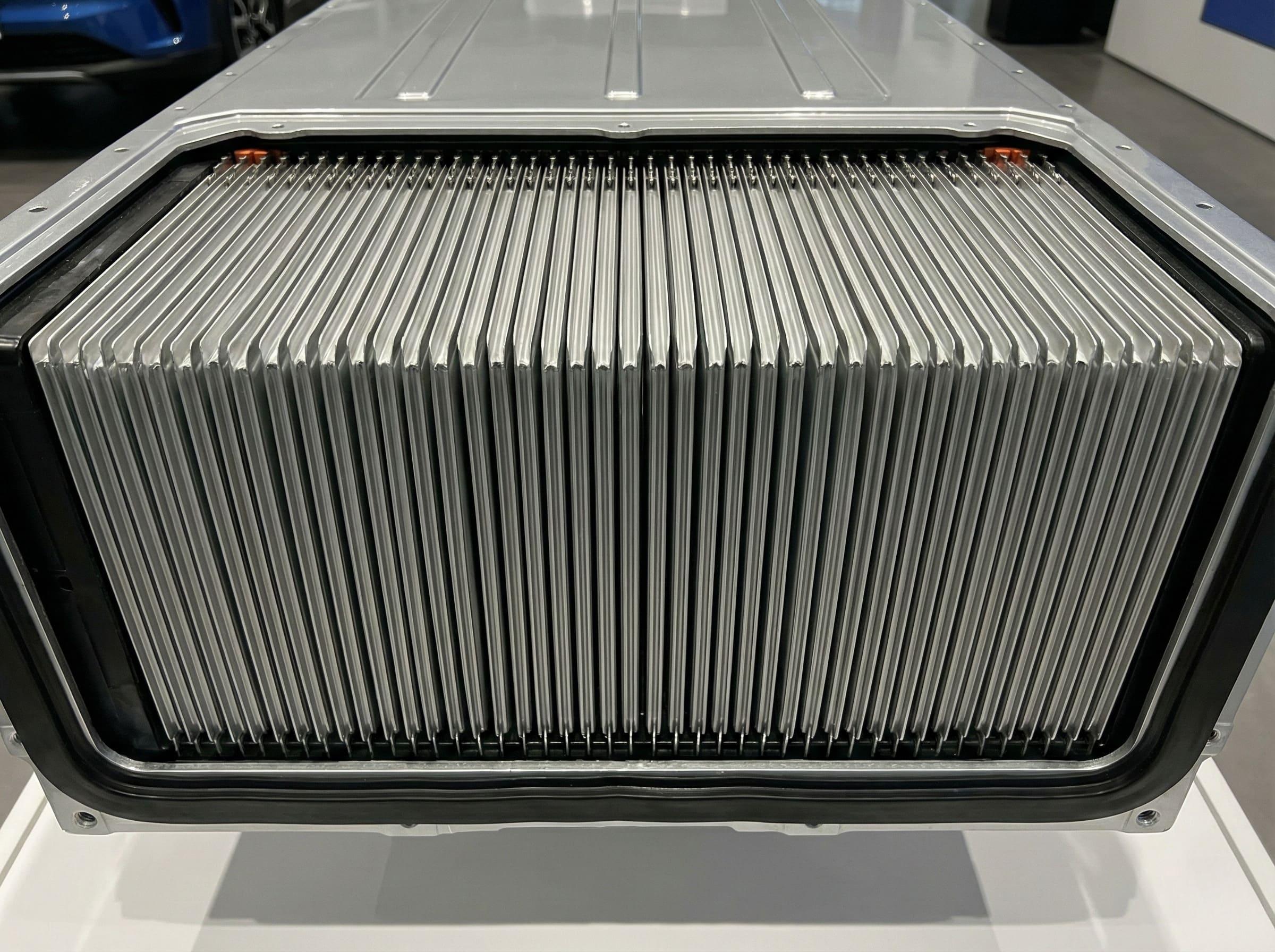 A diagram showing the difference between cell energy density and pack energy density