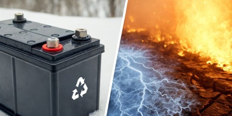 Battery temperature extremes performance visual