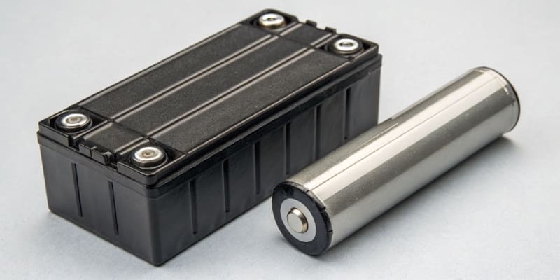 NMC vs. LFP Battery Chemistry Comparison A side-by-side comparison chart of NMC and LFP battery cells