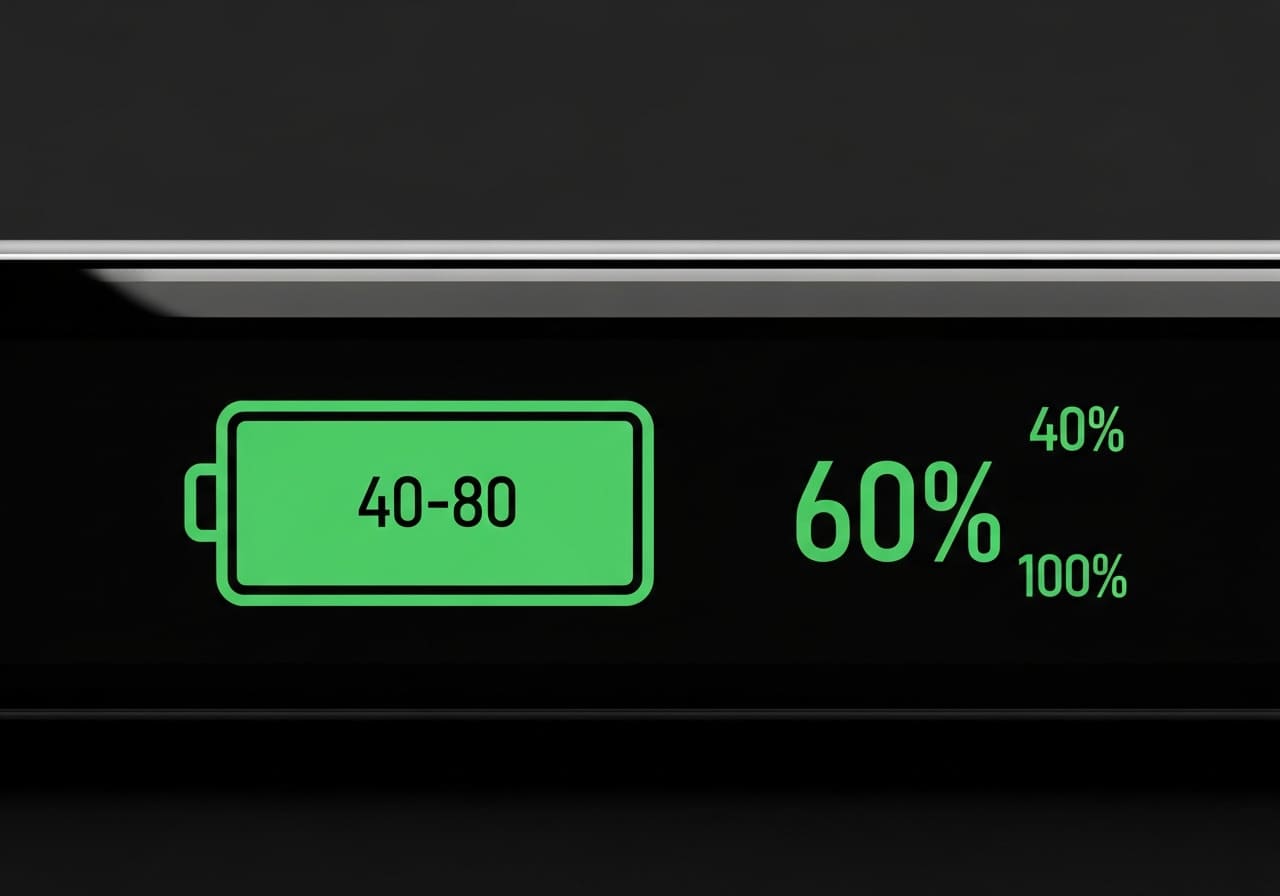A battery charge indicator showing a level of 60%