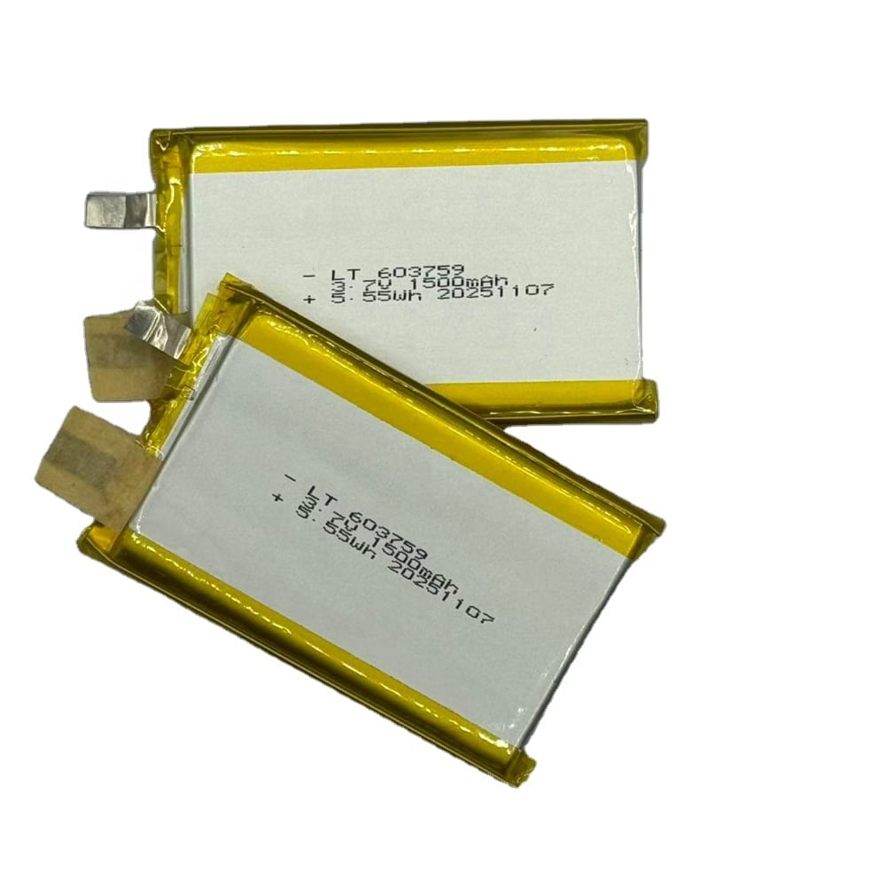 LT603759 3.7V 1500mAh LiPo Battery