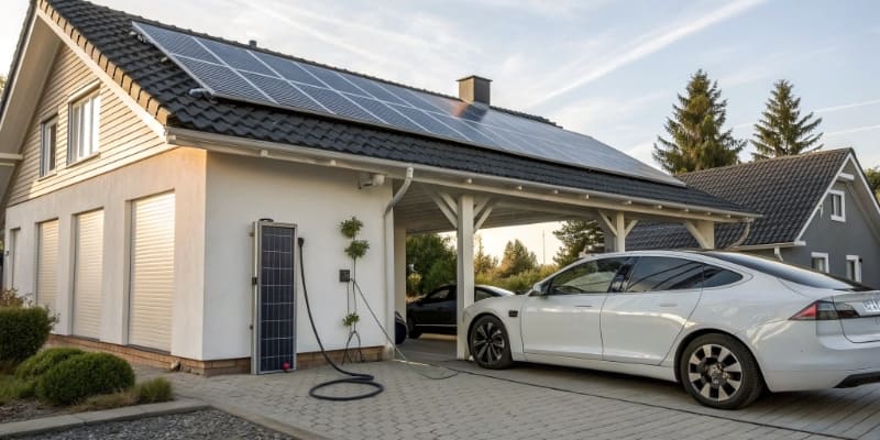 A calendar with a circle around a date marking the payback period for a battery investment