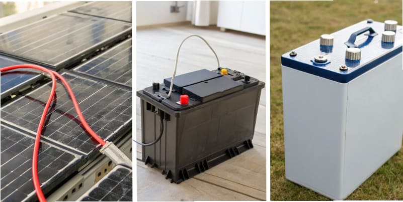 A graphic comparing two batteries, one with a low price and short life bar, the other with a higher price and a very long life bar