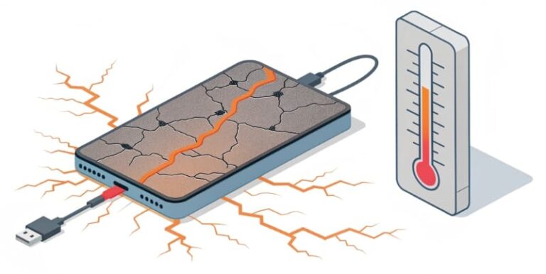 Overheating mobile device failure risk