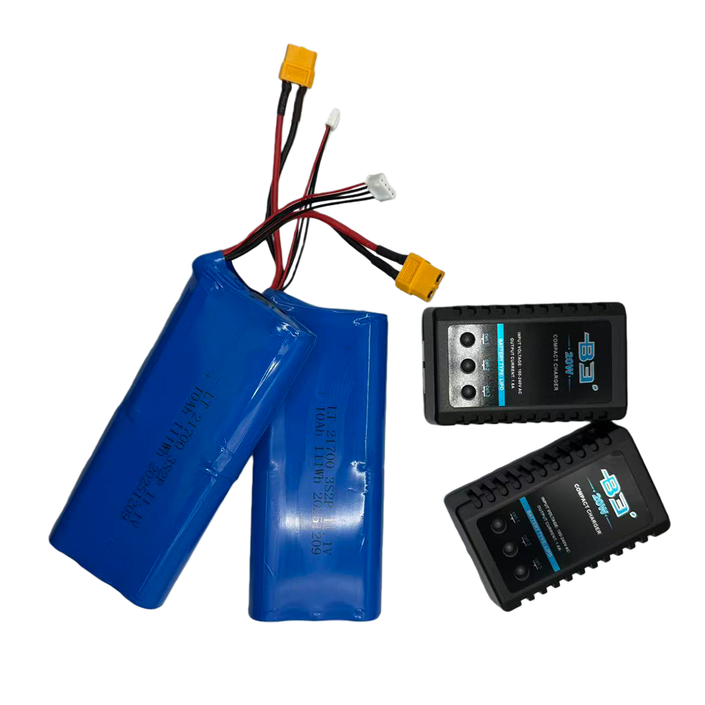 High C-rate Battery: 3S2P 10000mAh 11.1V 3C