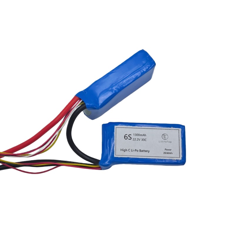 High C-rate Battery: 6S 1300mAh 22.2V 30C