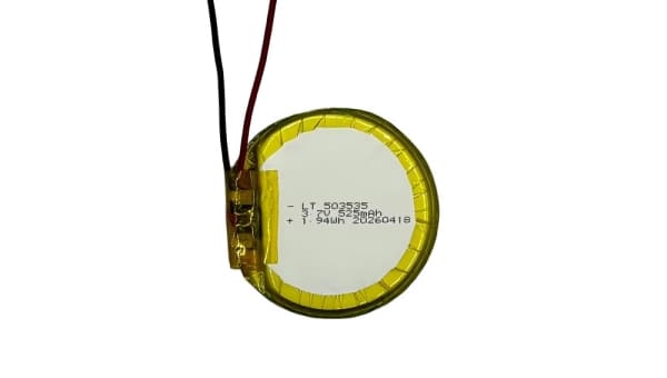 503535 Round LiPo Battery -- Medical device customer case